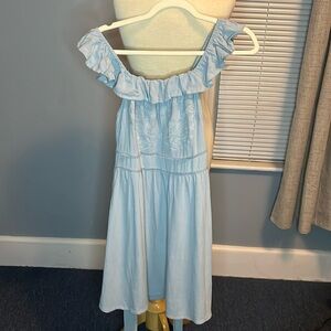 Altar'd State Sky Blue Textured Dress